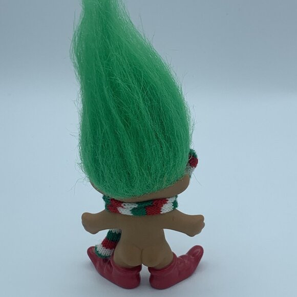 Russ Troll Doll Merry Little Trolls Christmas Knit Scarf 3" Lot Of 2 - Picture 10 of 12